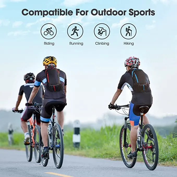 Factory Custom Outdoor Sports Hydration Pack with 2L Water Bladder Cycling Backpack Motor Driving Hiking Walking Bag