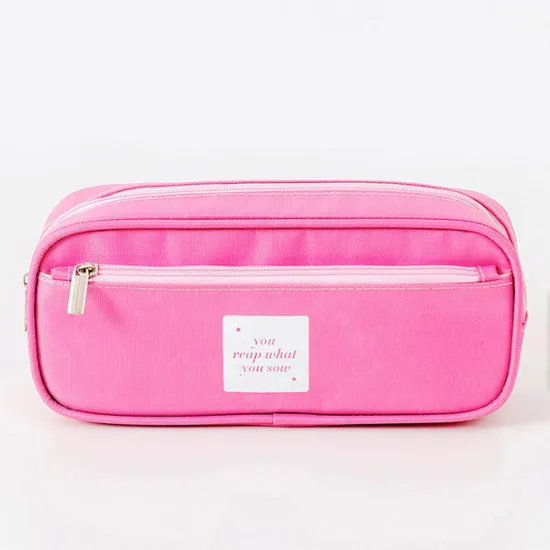 Factory Wholesale Large Capacity Pen Case Zippers Pen Bag Office Stationery Bag Pencil Case