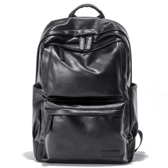 Fashion Bag Big-Capacity Travel Business PU Laptop Man Backpack Bag