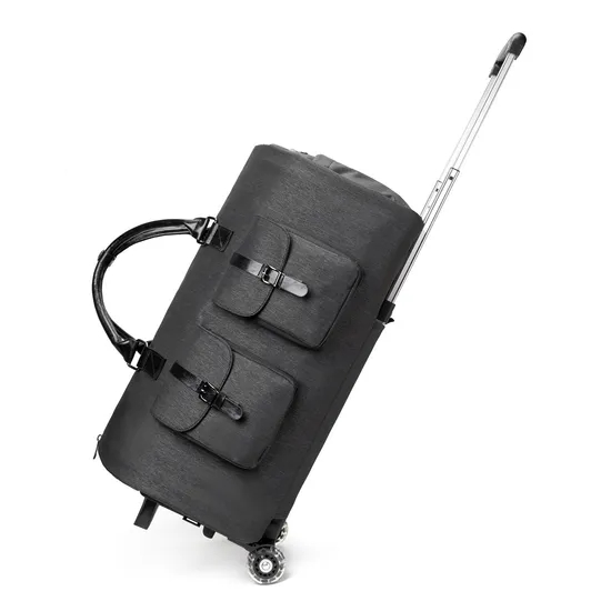 Business Detachable Pull Rod Travel Bag Large Capacity Clothing Storage Bag Folding Suit Bag