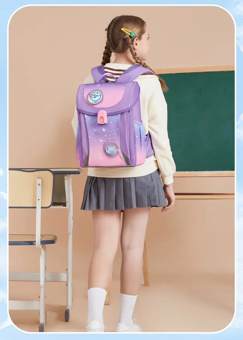 Primary School Children&prime;s Backpack with Large Capacity and Lightweight Backpack for Girl and Boy