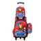 Primary School Childrens Backpack Three Piece Set 16 Inch 3D Lunch Bag for Boys and Girls Detachable Pull Rod Backpack