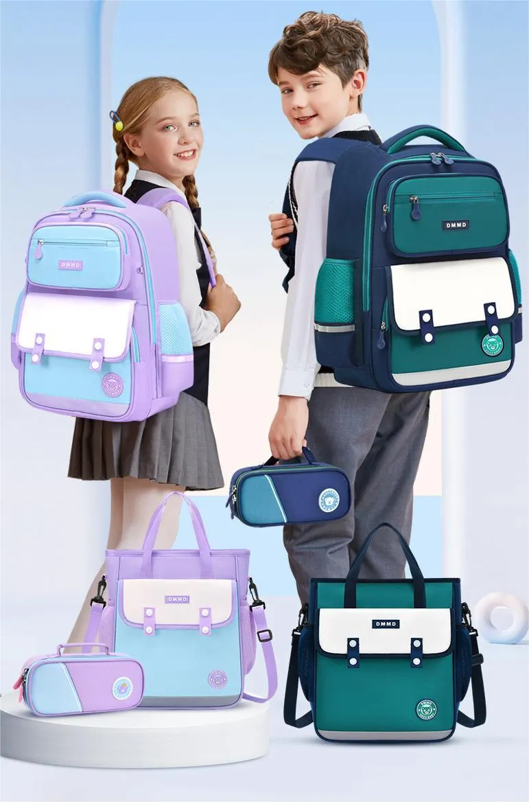 Elementary School Backpacks for Boys and Girls Spine Protection Weight Reduction Large Capacity Backpack