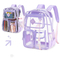 Transparent Backpack Waterproof Large Capacity Elementary School Backpack