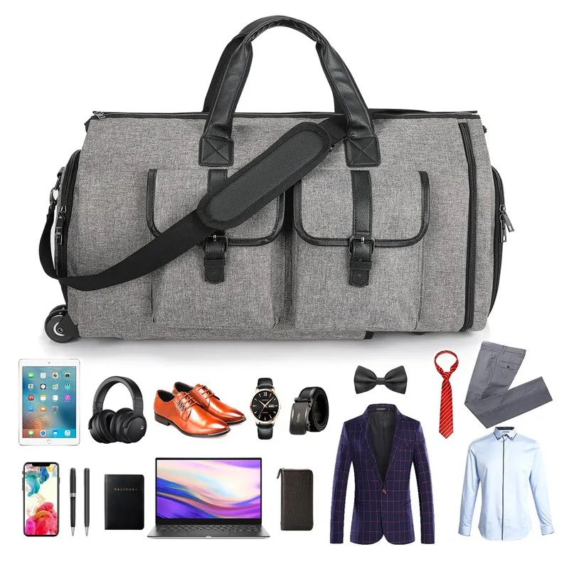 Hot Selling Travel Trolley Suit Bag Formal Carrying Crossbody Large Capacity Luggage Bag with Wheels