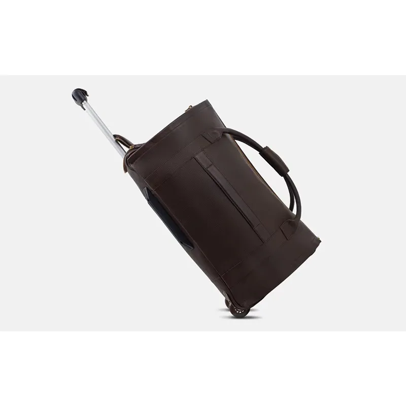 PU Travel Suit Trolley Bag Foldable Large Capacity Men&prime;s Multifunctional Business Travel Suit Storage Luggage Bag