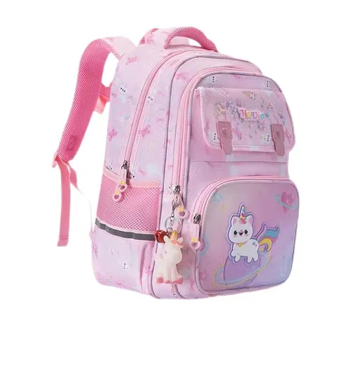 Elementary School Cartoon Fresh Girl Backpack for Grades 2 to 5 Spine Protection Backpack