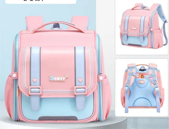 Factory Children′s Primary School Student Spinal Protection Weight Reduction Oxford Cloth Anti Splashing Backpack