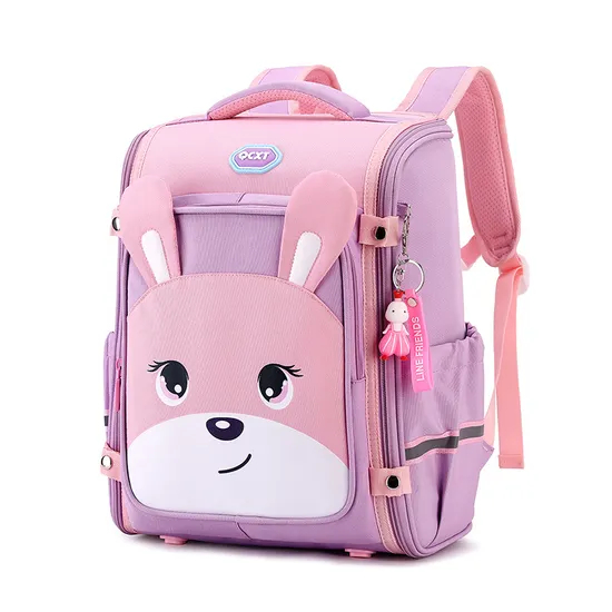 New Shoulder Backpack for Elementary School Students Boys and Girls Cute Cartoon Lightweight Backpack