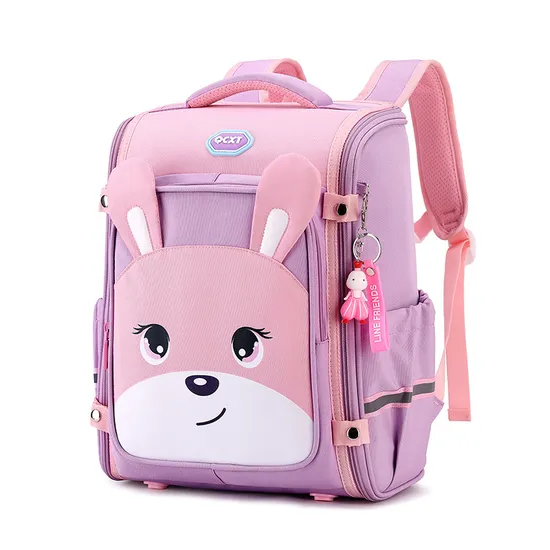 New Shoulder Backpack for Elementary School Students Boys and Girls Cute Cartoon Lightweight Backpack