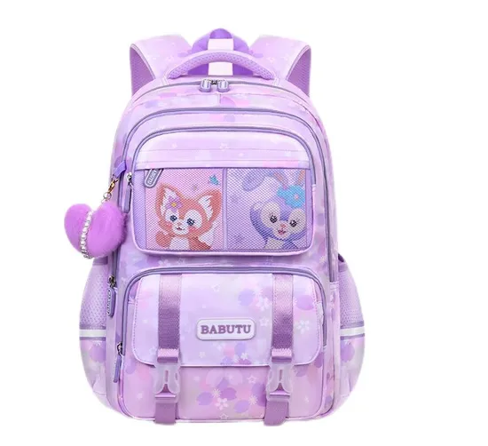 New Elementary School Backpack for Girls Spinal Protection and Weight Reduction Lightweight Travel Backpack