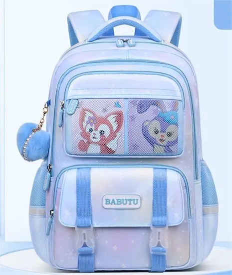 New Elementary School Backpack for Girls Spinal Protection and Weight Reduction Lightweight Travel Backpack