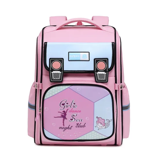 New Children′s Primary School Backpack with Spine Protection and Reduced Load Water Repellent Large Capacity