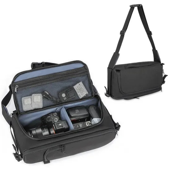 SLR Camera Compartment Cotton Large Capacity Convenient Waterproof Single Shoulder Diagonal Digital Camera Bag