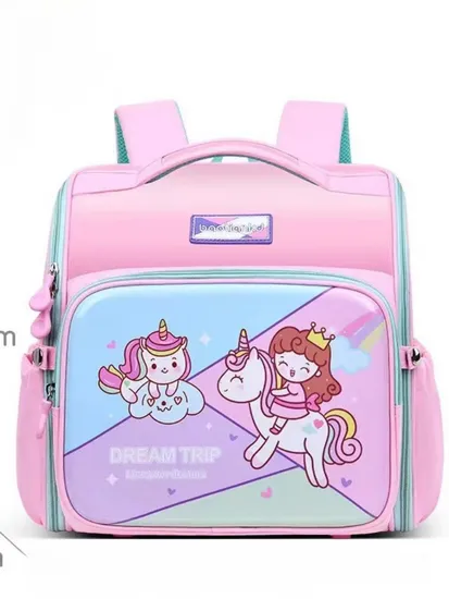 New Pupil Cartoon Anime Backbone Care Children′s School Backpack Lightweight Waterproof Shoulder Backpack