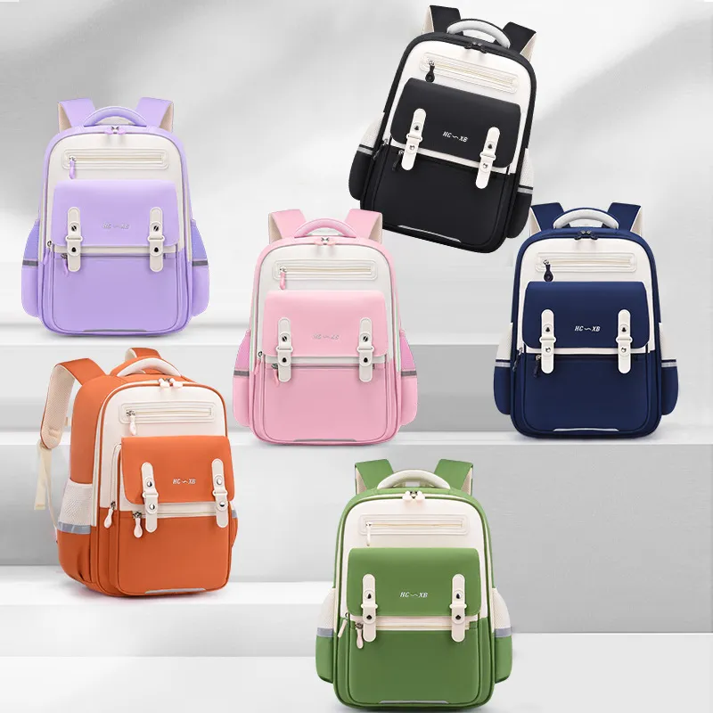 New Backpack for Primary School Students in Grades 1-6 Reducing Workload Backpack for Boys and Girls