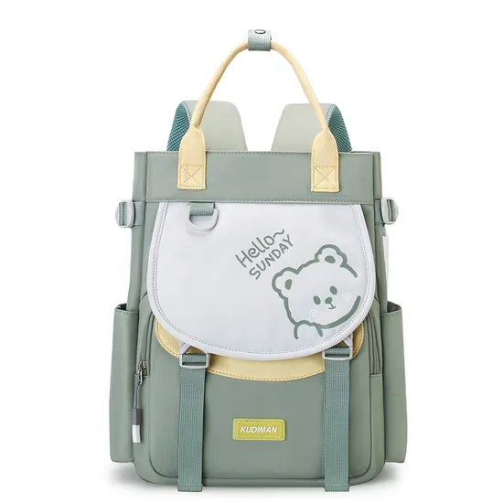 Elementary School Tutoring Bag Double Back Hand-Held Backpack Children′s Learning Homework Tutoring Class Art Bag