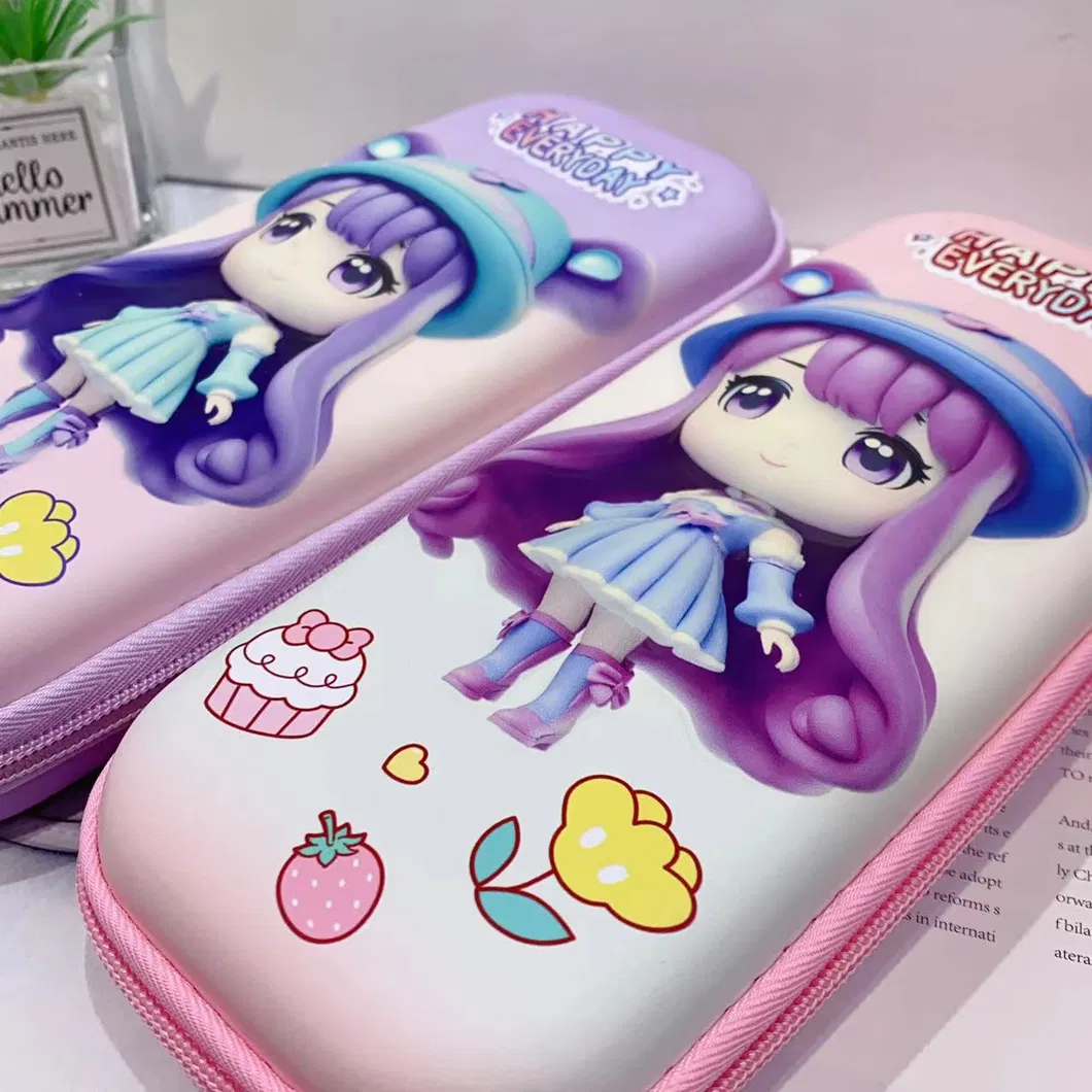 New EVA Pencil Case Stationery Box Student Cute Cartoon 3D Pencil Case