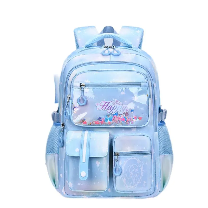 Backpack New Girls Waterproof for Elementary School Students Lightweight and Large Capacity for Children