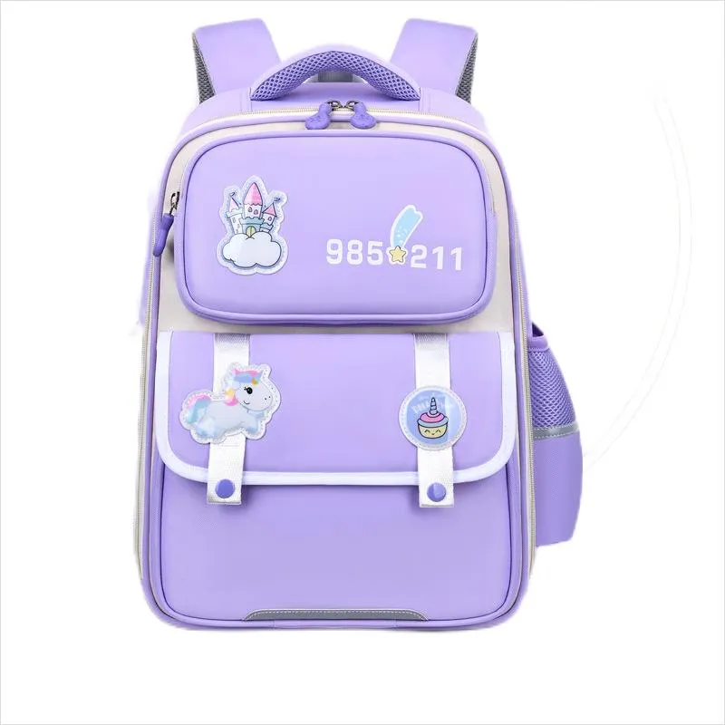 New Primary School Student Spinal Protection and Load Reduction Backpack Lightweight Large Capacity Backpack