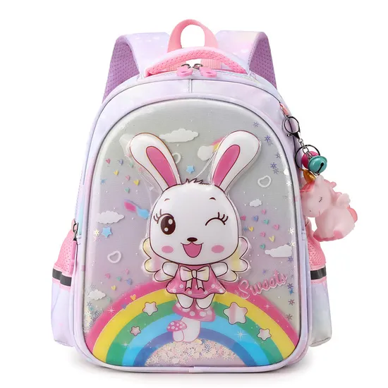 Childrens Backpack Cartoon Fashion Print Elementary School Backpack Large Capacity Kindergarten Backpack