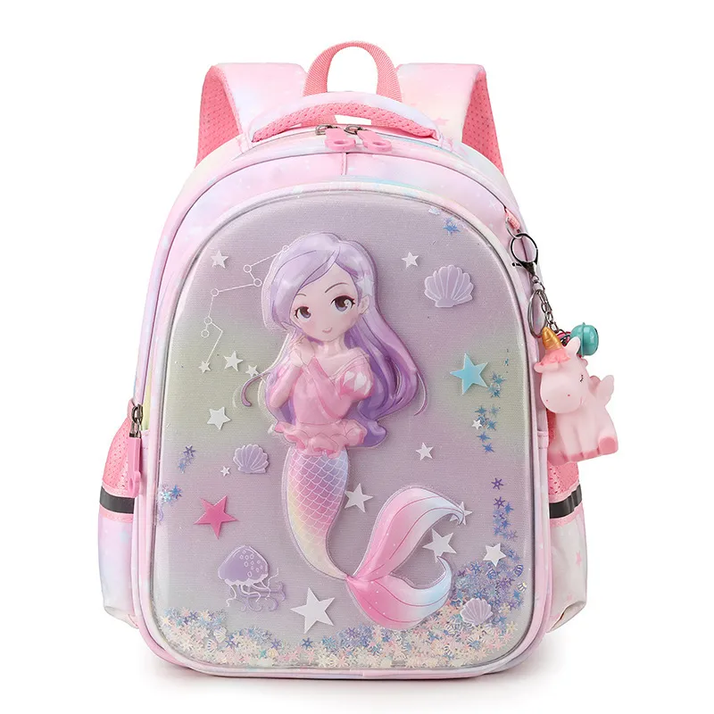 Childrens Backpack Cartoon Fashion Print Elementary School Backpack Large Capacity Kindergarten Backpack