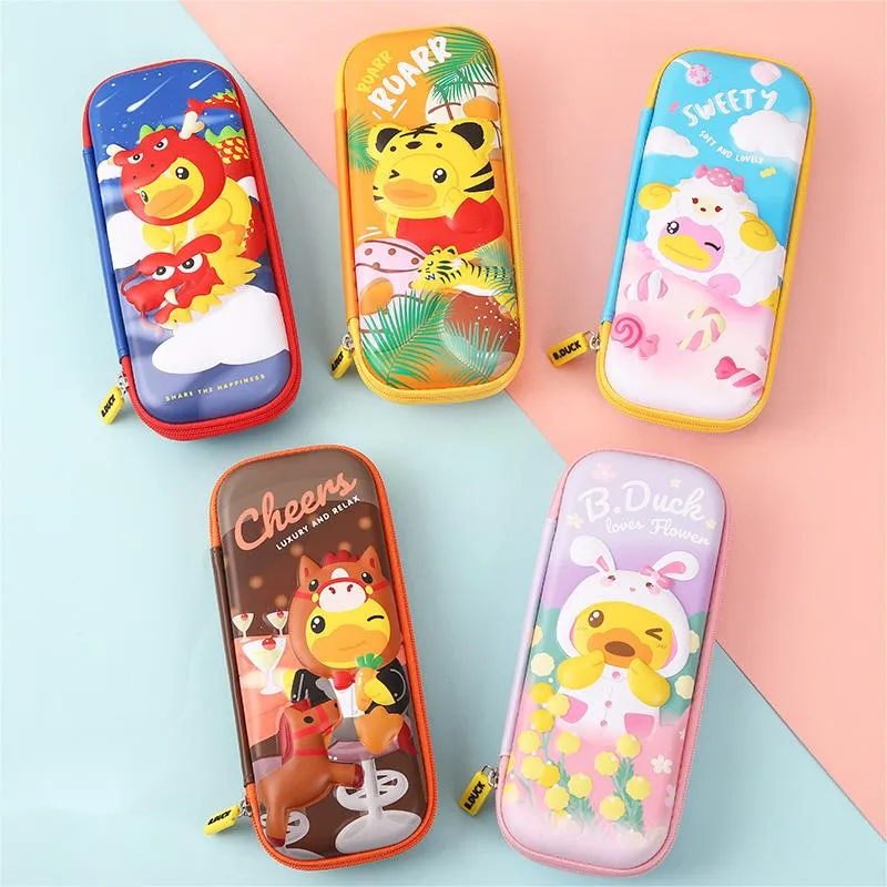 Elementary School Children&prime;s Pencil Case 3D Large Capacity EVA Pencil Case Pencil Pouch