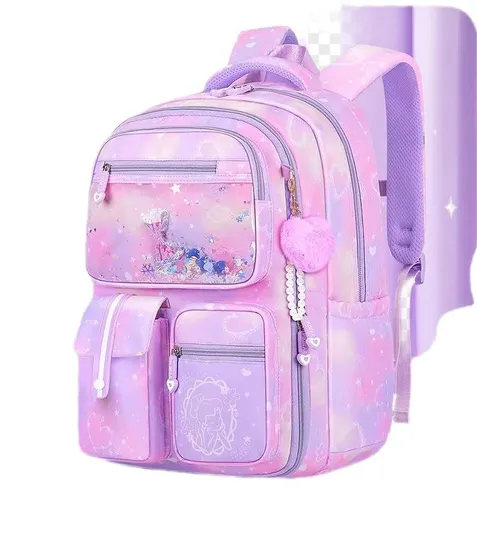 Elementary School Children Cartoon Cute Spinal Protection Load Reduction Large Capacity Backpack