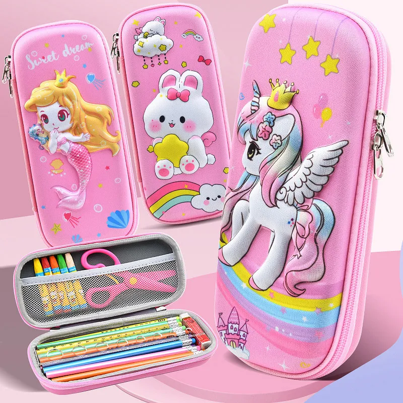 Stationery Box Multi-Functional Cartoon Pencil Case Large Capacity Pencil Case for Students