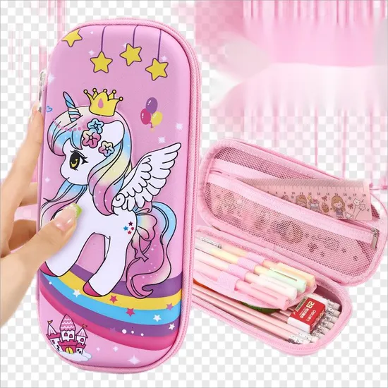 Wholesale Large Capacity 3D Stationery Case Waterproof Pencil Boxes for Primary School Students