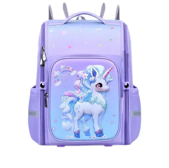 New Primary School Anime Cartoon Cute Spine Protection Backpack for Primary School Students
