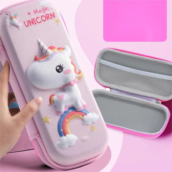 Elementary School Pencil Case Children′s Large Capacity 3D Stationery Case Pencil Case