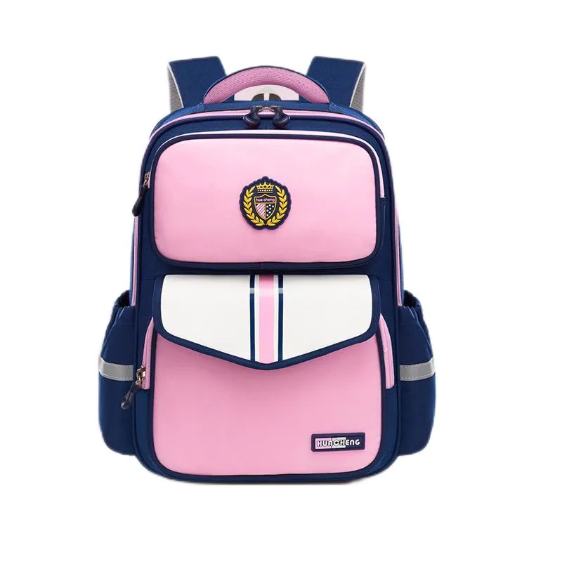 Boys and Girls&prime; New Load-Reducing Backpack with Spine Protection and Double Shoulder Waterproof Backpack