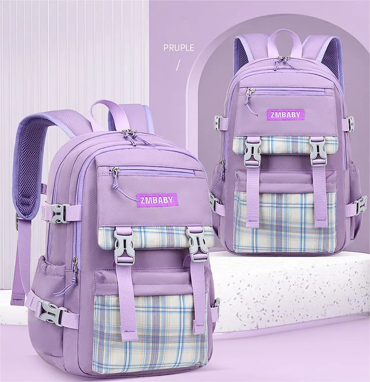 New Primary School Backpack Large Capacity Children&prime;s Backpack Lightweight and Casual Backpack