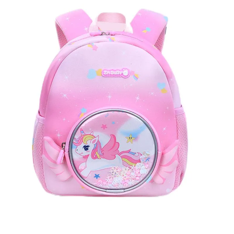 New Waterproof Fabric Backpack Cartoon Cute Kindergarten Backpack Girl Mini Backpack