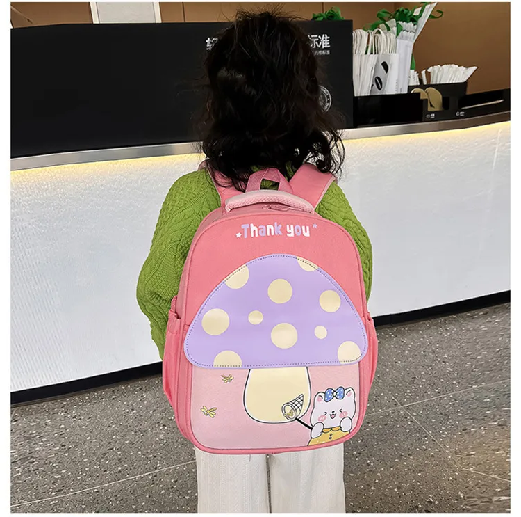 New Children&prime;s Kindergarten School Bag Cute Cartoon Backpack Lightweight Large Capacity Backpack