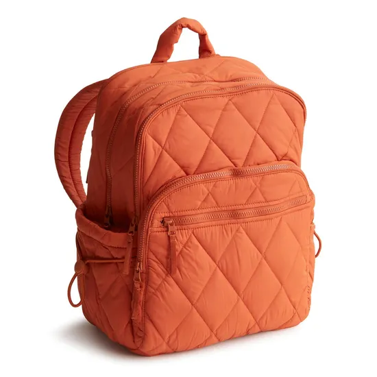 Embroidered Double Shoulder Backpack 2024 New Cotton Clip Student Cotton Cloth Backpack