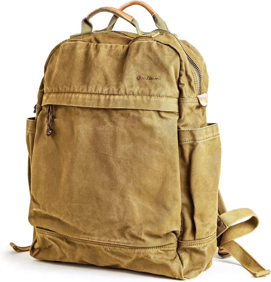 Retro Canvas Outdoor Waterproof Mountaineering Travel Backpack