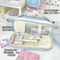 New Kitty Drawstring Pencil Case Multi-Layer High School Student Pencil Case Storage Bag