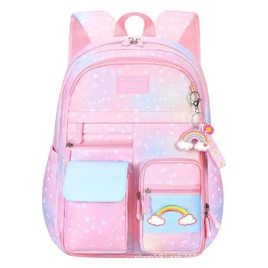New Primary School Student Backpack Cute Princess Large Capacity Spinal Protection Waterproof Backpack