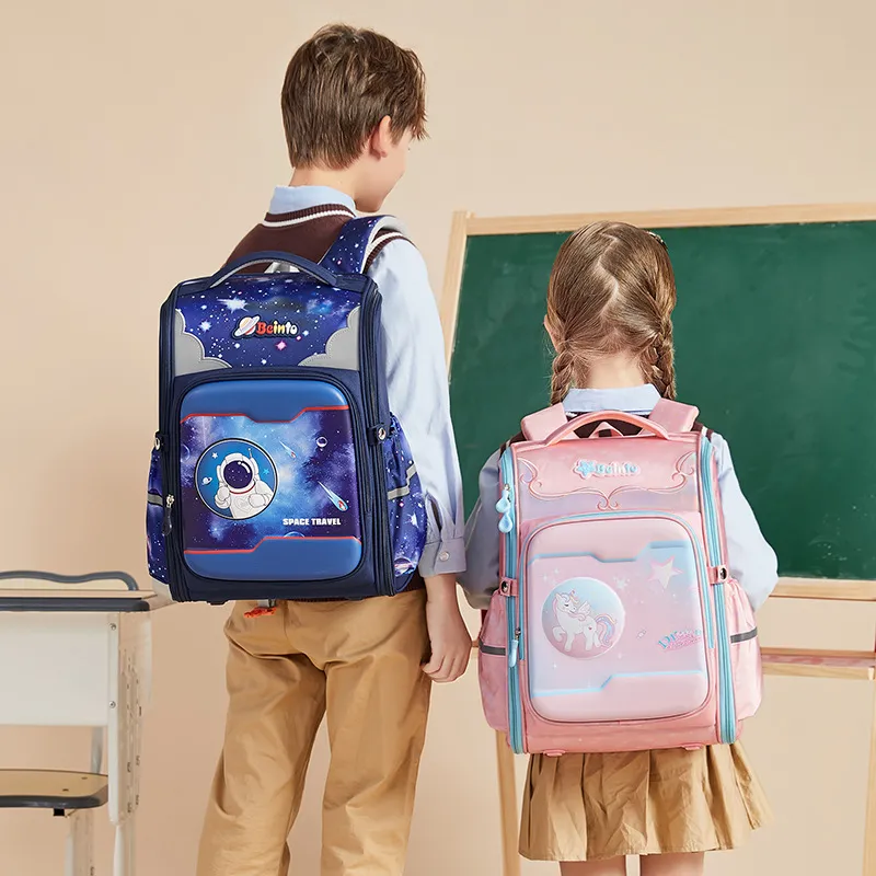 New Cartoon Anime Fashionable Primary School Students Load Reduction Spinal Protection Backpack