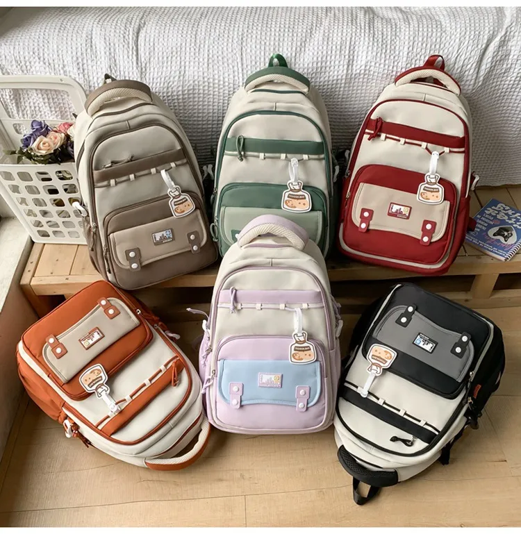 2024 Backpack for Male and Female Students Large Capacity Leisure Travel Backpack