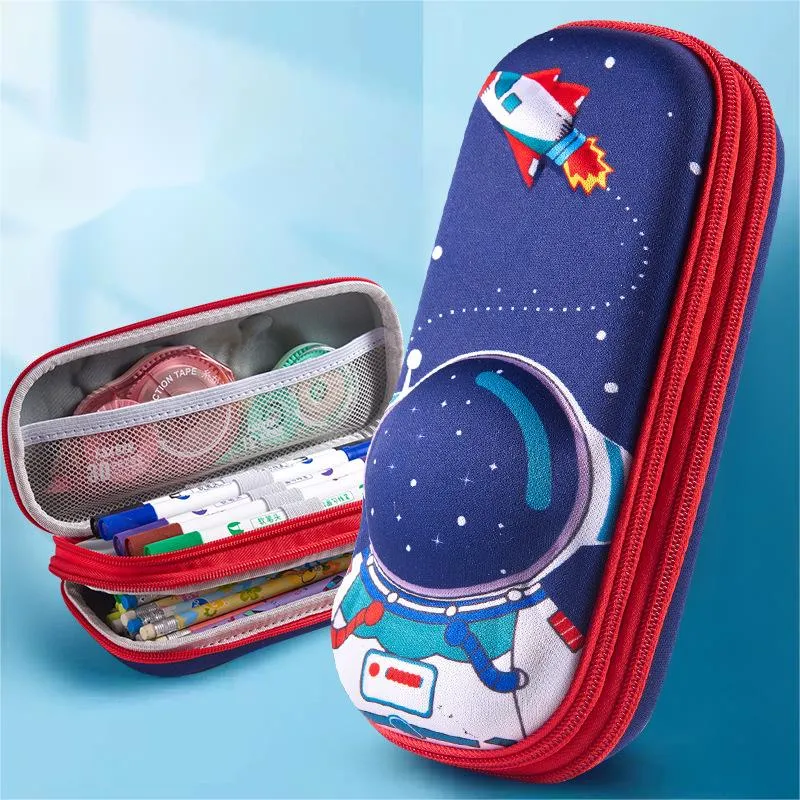 Stationery Box Primary School Student Pencil Case Anti Drop Children&prime;s Large Capacity Pencil Case Pencil Pouch