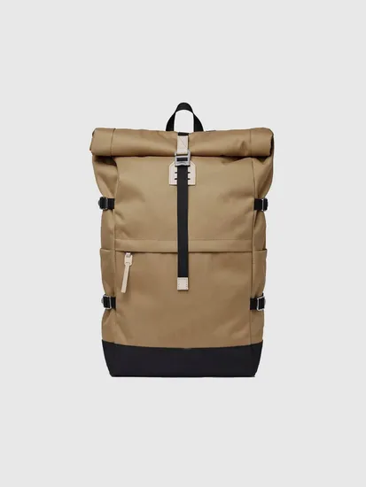 Factory Customization Rucksack Anti-Theft Fashion Canvas Backpack Waterproof Round Roll Top Backpack