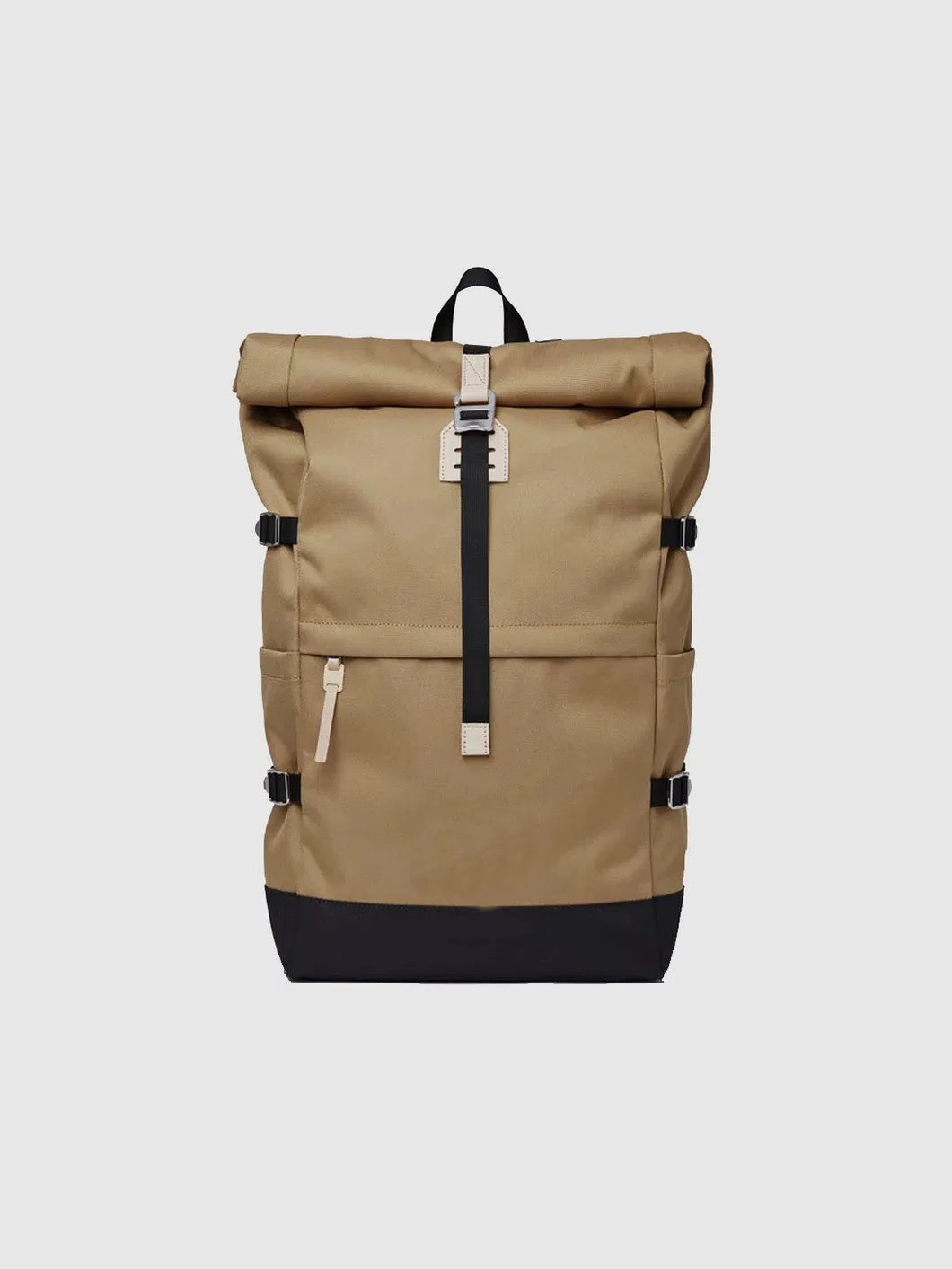Roll Top Rucksack RPET Eco-Friendly Backpack with Laptop Compartment Leisure Bag Waterproof Backpack Knapsack
