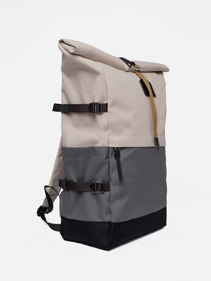 High Quality 17 Inch Custom Simple Waterproof Roll Top Backpack Business Travel Laptop Backpack