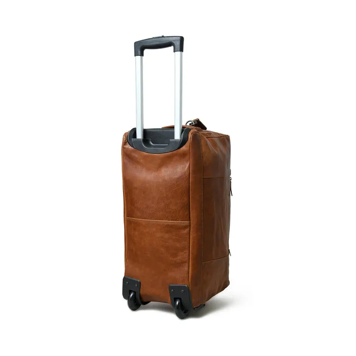 Factory Leather Handcrafts Trolley Handbag Travel Overnight Weekend Duffle Gym Bag