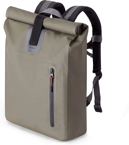 Roll-Top Waterproof Bicycle Backpack Messenger Backpack 15 Inch Laptop