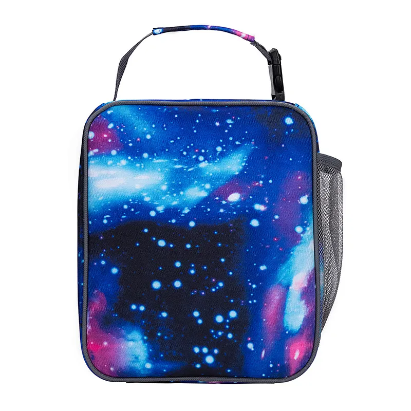 New Starry Oxford Cloth Lunch Bag Double Layer Is Good for School Easy to Carry Lunch Bag at Work