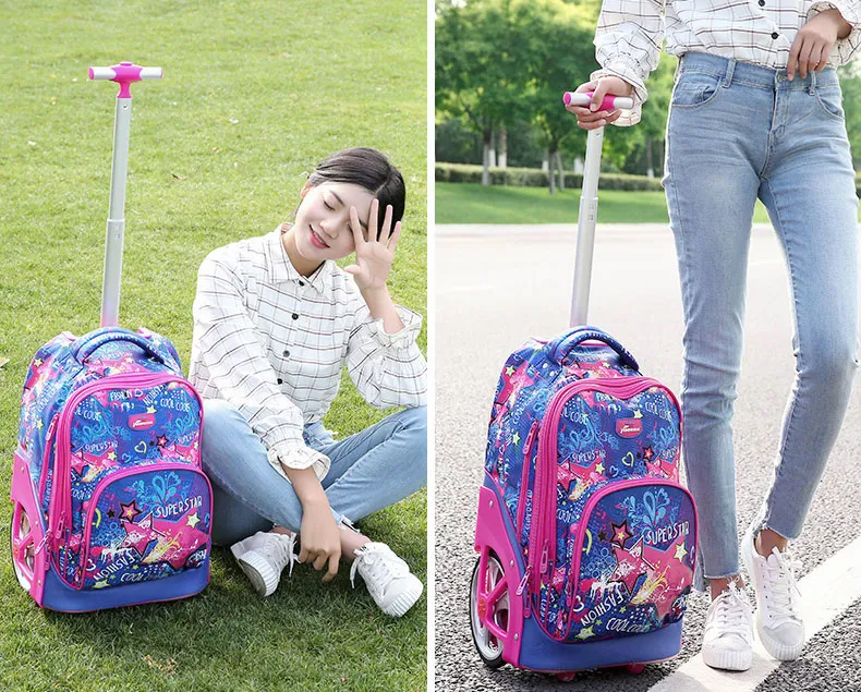Kids Luggage Trolley Kid&prime;s Travel Bag, , Kids School Trolley Luggage Bag